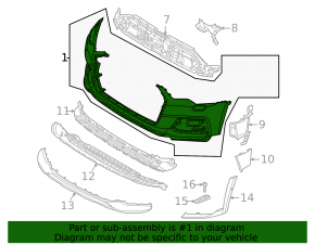 Bare front bumper Audi A6 C8 19- S-line, without parking sensors, for headlight washers