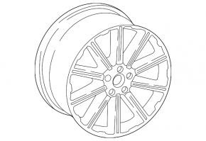 Wheel disk R20 Audi Q7 16 - curb