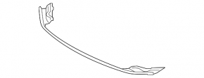 Hood seal on bumper Lexus ES300h ES350 16-18 rest