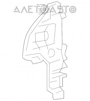 Left radiator deflector Lexus RX350 RX450h 10-12 prerest, broken fasteners
