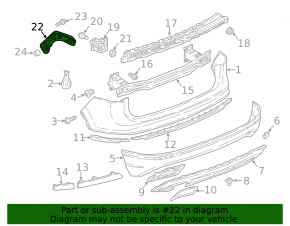 Rear bumper mount outer left VW Tiguan 18- SIGNEDA