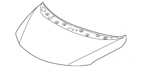 Honda Fit 15-20 bare hood