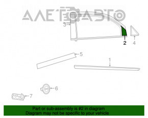 Door trim side front right front Fiat 500 12-19