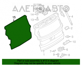 Rubber Seal for Tailgate Jeep Renegade 15-23