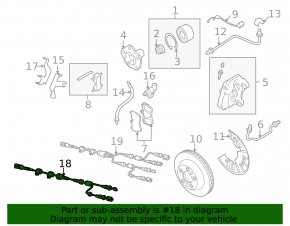 ABS sensor wire front left Audi Q7 4L 10-15