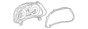 Instrument cluster Lexus IS250 IS350 06-13 scratches