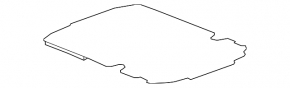 Trunk floor for Chevrolet Camaro 16-23 coupe, black