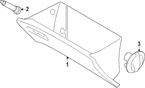 Hyundai Santa Fe 24-26 gray glove compartment