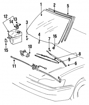 Toyota Avalon 05-12 Windscreen Washer Cap