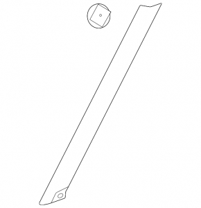 Left windshield molding for Kia Soul 20-25