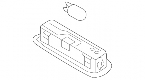 Ceiling light rear Audi Q3 8U 15-18 gray