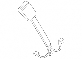 Audi A3 22-26 passenger seat belt latch