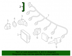 Blind Spot Sensor Mounting BSM Rear Left Mercedes W213 E 17-23