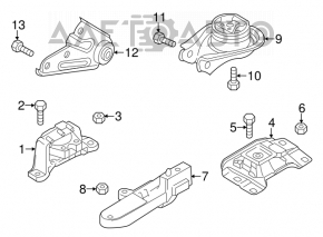 Engine mount left Mazda3 MPS 09-13 TENACITY