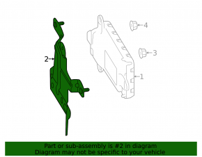 Blind Spot Sensor Bracket Right Mazda CX-5 16-16