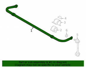 Rear stabilizer Mazda 3 14-18 BM 18mm