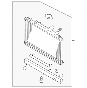 Mazda CX-7 10-12 water cooling radiator, 2.5