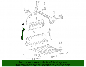 Radiator Deflector Right Ford Mustang Mach-E 21-23