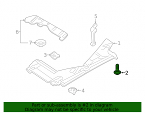 Front bumper screws 8pcs VW Tiguan 12-17 rest