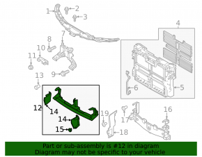 Mazda CX-50 23-26 lower radiator deflector