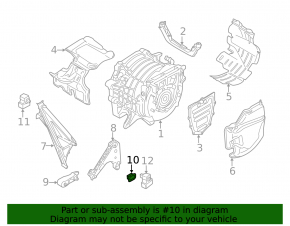Engine mount support right BMW i3 14-21