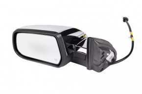 Left side mirror complete GMC Terrain 15-17 5 pins, heated, chrome, peeling chrome