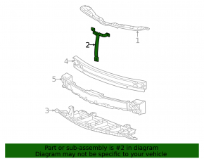 Chevrolet Bolt EUV 22-23 Radiator Seagull Grille Lower Bracket
