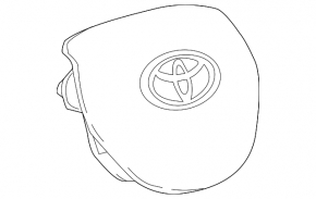 Airbag in steering wheel driver Toyota Camry v70 18-24 black