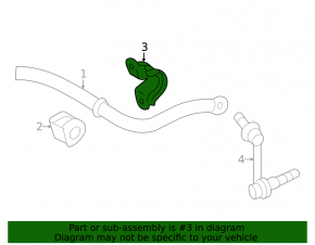 Front stabilizer mounting bracket right Lexus IS 06-13
