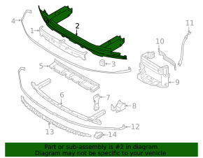Front Bumper Reinforcement BMW 7 G11 G12 16-19