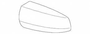 Left side mirror cover for BMW X6 E71 08-14