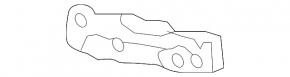 Left front bumper mount under headlight for Toyota Land Cruiser 16-21
