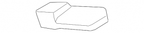Front bumper mount left Toyota Highlander 08-10