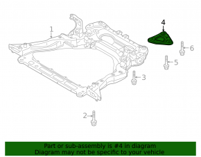 Front right subframe burdock Nissan Rogue 21-23 JP built