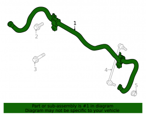 Front stabilizer bar for Mitsubishi Outlander 22-25 2.5