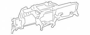 The lower dashboard frame of the Lexus CT200h 11-17