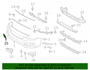 Subaru Impreza 20-23 GK front bumper tow hook cap