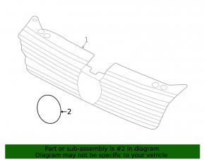 VW Taos 22-25 grille emblem