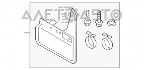 Right front bumper mudguard for VW Tiguan 18-21