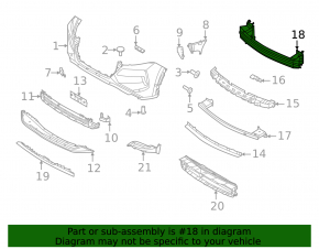 Front Bumper Reinforcement Nissan Rogue 21-23 US built