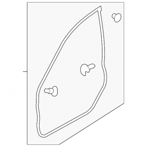 Front left door seal Subaru Impreza WRX GH 08-14