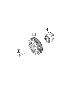 Jeep Renegade 19-23 1.3T Drive Belt Tensioner Pulley