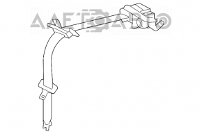 Rear center seat belt for Toyota Prius V 12-17 beige