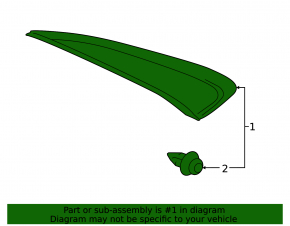 Triangle plug rear wing left Toyota Camry v55 15-17 usa web