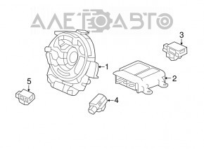 SRS airbag module airbag computer Honda Accord 13-15