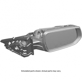 Side mirror right Chevrolet Malibu 16-18 8 pins, heated, turn signal, BSM,