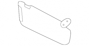 Left visor for Kia Sportage 23-26 gray for panoramic view