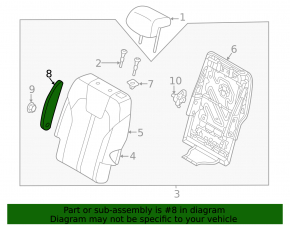 Armrest for the rear left seat (2nd row) Kia Sorento 21-24 HEV, PHEV, gray leather, with a plug, dry-cleanable