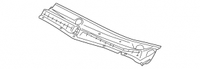 Left plastic windshield wiper grille for Subaru B9 Tribeca