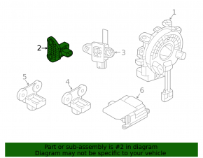 Nissan Murano z52 19-24 front airbag sensor on TV